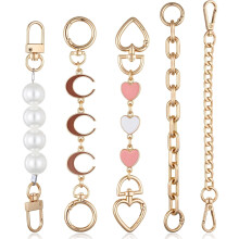 5pcs Bag Extender Chains, Multicolor Metal Purse Chains for Women Handbags, Backpacks, Cross Bags – Compatible with DIY Crafts