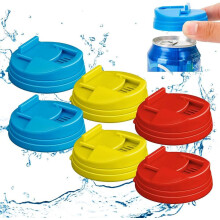 Pekkaxy Soda Can Covers, 2026 Upgraded Reusable Plastic Can Protectors for Standard 2.4" Cans, Compatible with Coke & Cola