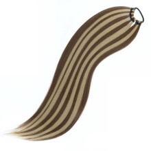 Ponytail Hair Extensions with Elastic Ties 24 Inch Long Straight False Pony Tails Natural Synthetic Hair Piece for Women