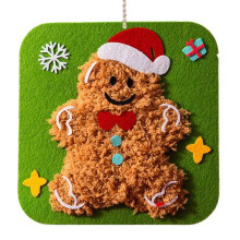 Pekkaxy DIY Christmas Embroidery Kit, Felt Sewing Craft Kit with Supplies for Holiday Tree Ornaments