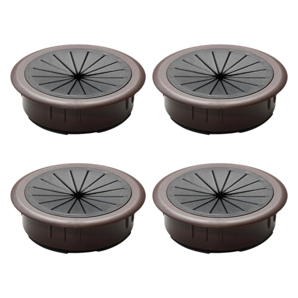 4Pcs Computer Desk Cable Hole Cover Plastic Desktop Cable Organization Wire Cover For Office Home Management 9496895200143