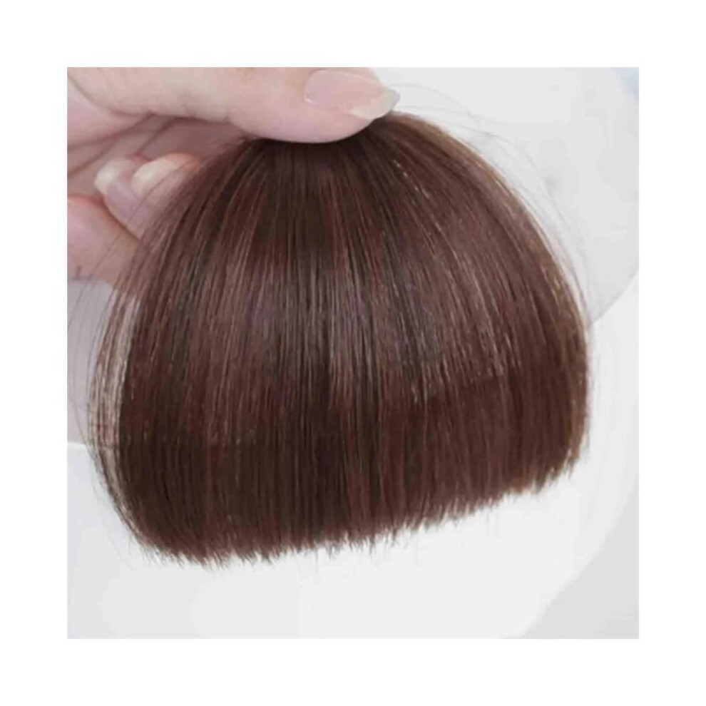 Unisex Clip-In Bangs Hairpiece For Women 100% Human Straight Hair Toppers For Daily Wear