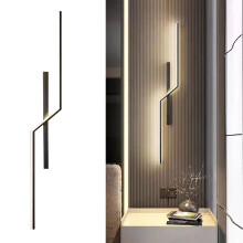 Rechargeable Battery Wall Sconce with Remote & Timer – Modern Black Wireless Light, Compatible with Hallway Decor