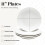 White Ceramic Dinner Plates (11"), Set of 4, Stackable, Dishwasher & Microwave Safe, Restaurant Style 1