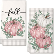toallas de microfibra con estampado de calabaza de Halloween, ideales para decorar la cara, lavarse las manos, para la cocina y el baño.