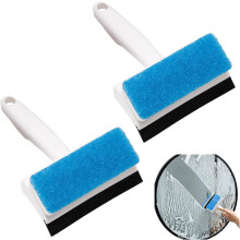 Bathroom Wall Cleaning Brush, Bathroom Tile Brush, Household Window Wiper, Double-Sided Glass Wiper, Mirror Wiper