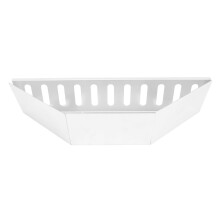 Panier à charbon en aluminium pour barbecue – 40 cm x 11 cm – Accessoire durable, facile à installer, pour la cuisson directe et indirecte