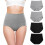 4 Stuks Dames Onderbroeken Hoge Taille Elastisch 3