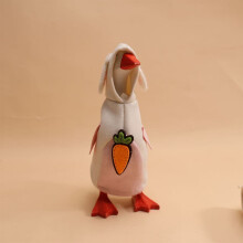Mini paasbureau-gans outfit, bureaudecoratie, schattige paashaas (roze)