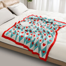 Red Heart Checkered Blanket for Women,Spring Heart Blankets for Her Wife Girlfriend Mom,Super Soft Warm Fluffy Faux Fur Blanket for Couch Sofa Bed