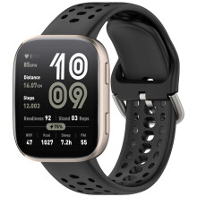 Bip6 vervangend bandje van zacht siliconen, compatibel met smartwatches, ademend en duurzaam.