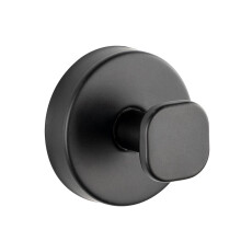 Crochet à ventouse en acier inoxydable noir de 6 cm (2,36 po) – Sans perçage, pour salle de bain/cuisine/mur/porte – Compatible avec les
