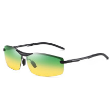 Lunettes de soleil de nuit anti-éblouissement, verres polarisés jaunes, pour la conduite de nuit, lunettes de soleil polarisées pour femmes.