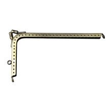 Metal purse frame hardware bag 16.5 cm L-shaped kiss lock