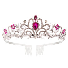 Coroane de diademe din cristal strălucitor, accesorii pentru nunți și petreceri de ziua de naștere, cu strasuri pentru dressup-uri la banchet