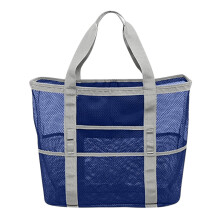 Aufbewahrungskoffer, Strandtasche, Badeanzug-Netztasche, große Sporthandtasche aus Netzgewebe mit 9 Fächern