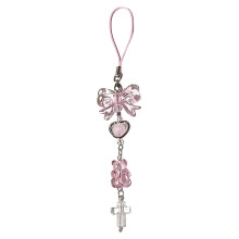 Pendentif cœur Sunxin avec ours en peluche Dumb Berry et perles étoiles – Breloque mignonne pour téléphone, dragonne pour appareil photo