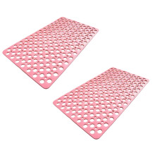 Lot de 2 tapis de bain antidérapants pour enfants, en TPE extra doux, lavables en machine, compatibles uniquement avec les baignoires lisses/non