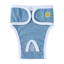 Washable Reusable Female Dog Diapers – Small/Medium/Large, Anti-Leak Safety Pants for Puppies & Dogs (Blue, S)