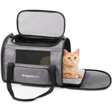 Katzentransportbox für kleine Katzen unter 15 kg, mittelgroße Welpen unter 11 kg und große Haustiere bis 9 kg, weiche Transportbox mit