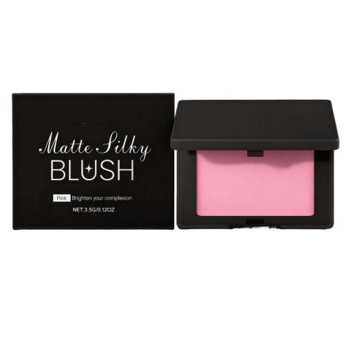 Ματ ρουζ Silk Blush μακράς διαρκείας σε απόχρωση ροδακινί-βερίκοκου για ευέλικτο