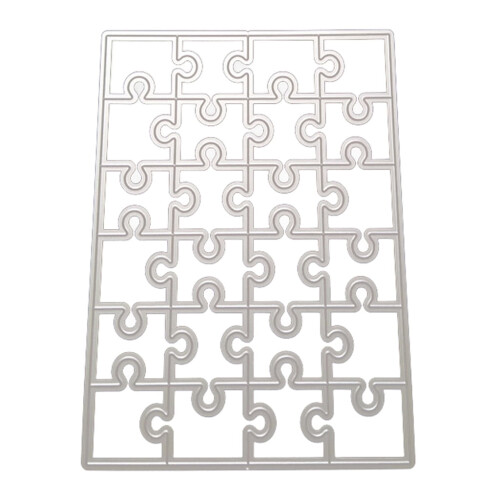 Παζλ Μεταλλικά Κοπτικά Μήτρες Στένσιλ DIY Scrapbooking Άλμπουμ Χαρτί Πρότυπο Κάρτας