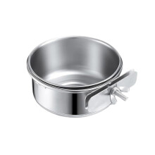 Stainless Steel Bird Food Cup for Parrot and Small Birds