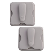 2 clips para sujetar gafas de sol a la visera del coche, para tener tarjetas y gafas a mano (color beige)
