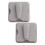 Car Visor Sunglasses Holder Clips Beige 2 pcs 1