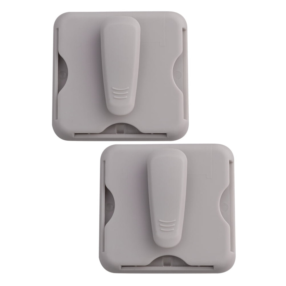 2Pcs Car Visor Sunglasses Holder Clips For Easy Access Cards And Glasses Beige 9450273001579