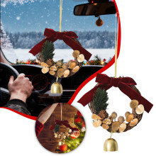 Enfeites de Natal com Sinos Metálicos – Decoração Vintage para Árvore de Natal, Parede e Porta, Compatível com Artigos para Festas de Fim de