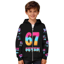 Hoodie met rits en anime-print voor jongens – Casual sweatshirt met lange mouwen voor school en buitenactiviteiten, passend bij de kindermode.