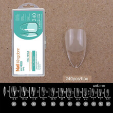 False Nail Tips Coffin Almond Shape 24 pcs