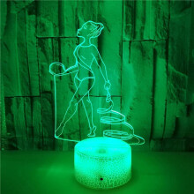 Lampa Solais Oíche Mealltóireachta 3T – Bronntanas Gleacaíochta RGB LED do Pháistí 10-12, Maisiúcháin Nollag/Breithlá/Cóisire,