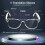 144-Language Translator w/ Blue Light Filter, Polarized Lenses, Low-Latency Audio, Mic/Speaker, AI Assistant, Compatible with iOS/Android, USB 1