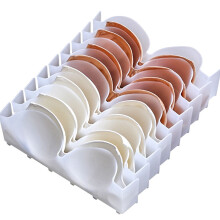 6Pcs Underwear Storage Box White Plastic Bra Organiser Protects Bra from Deformation