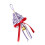 Handwoven Christmas tree pendant light purple 1