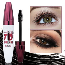 Women's Beauty and Makeup Mascara Waterproof 7D Non-smudged Long-lasting and Curling Mascara