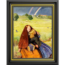 Sort udsmykket vintage billedramme i 8,5x11