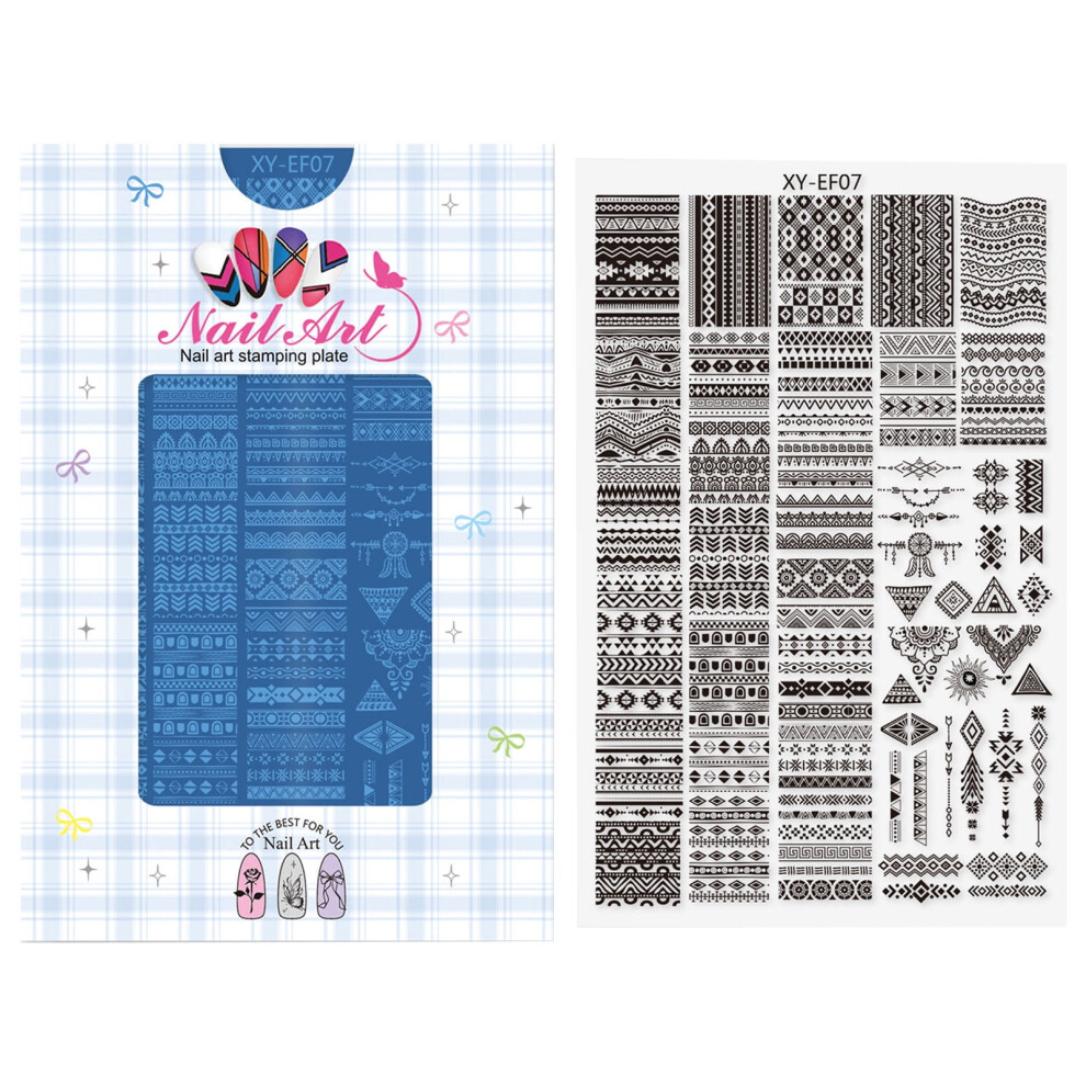 Nails Art Images Stamping Template Flower Lace Designs Nails Polish Stamps Manicures Stencils for Home and Salon Use