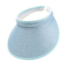 Sun Visor Hat Sweat Absorbent for Women and Men Adjustable for Sports Volleyball Light Blue