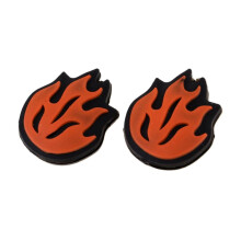 2Pcs Flame Shape Tennis Racket Shock Absorbers Silicone Vibration Dampeners