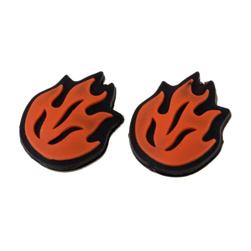 2Pcs Flame Shape Tennis Racket Shock Absorbers Silicone Vibration Dampeners