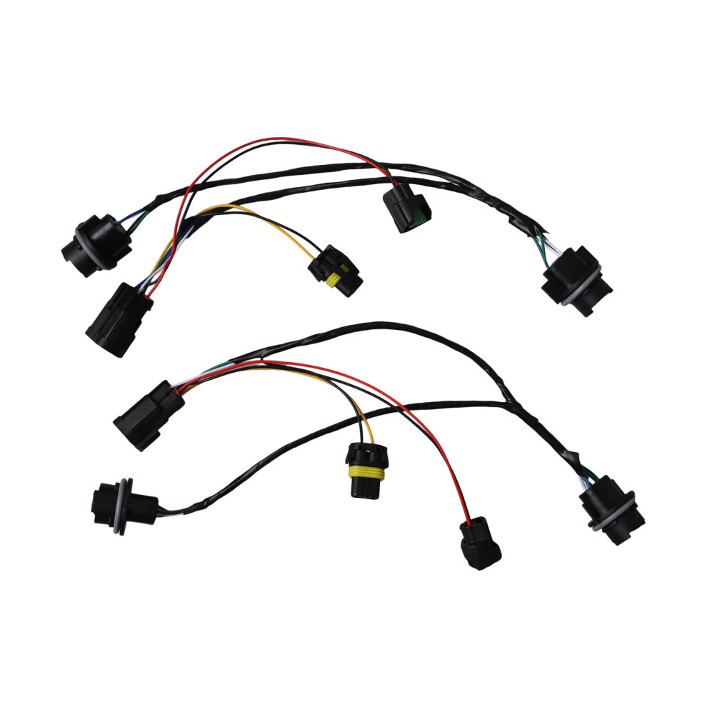 Set Of 2 Front Headlight Connector Harness Plug For Chevrolet Silverado 2500 Hd 9329345317101