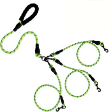 2-Dog Leash, Heavy-Duty Leash Splitters, Padded Handle, 360 Rotating Swivel Hooks, Durable Nylon Rope for Walking Multiple Dogs