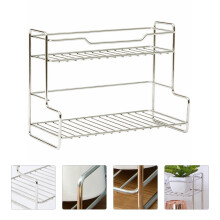 Stainless Steel Spice Storage Rack for Kitchen Countertop,, 1 Pack, and Space-Saving Organizer