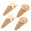Strandhårspenner Marine Element Beige Plastharpiks 4 stk 1