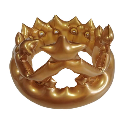 Inflatable Crown Hat – Lightweight PVC Party Accessory
