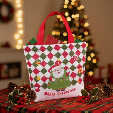 Weihnachtsmann-Tragetasche aus Canvas