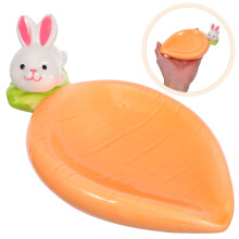 Multicolor Ceramic Carrot Dish for Serving Appetizers Sauces and Small Snacks